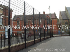 High quality hot galvanized then coated wire mesh fence