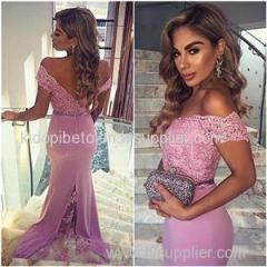 Off-the-Shoulder Mermaid Prom Dress