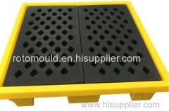 Plastic Transportion Pallet Rotational Aluminium Moulded Spill Pallet