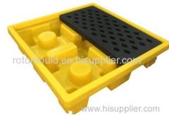 Plastic Transportion Pallet Rotational Aluminium Moulded Spill Pallet