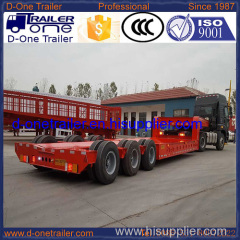 80Ton Retractable / extendable low bed semi trailer