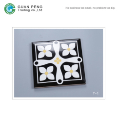 Color Glazed Wall Subway Tiles Ceramic White And Black Tile For Walls Decorative