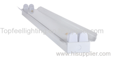 double tube light fixture lighting bracket with cover