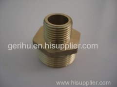 Factory Direct Brass thread reducer NTP from China Brass nipple connector