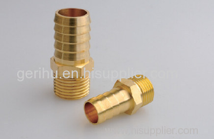 Brass male Hose Barb with Straight Fitting Style NPT Thread Size
