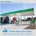 High standard steel gas station canopy with metal roof