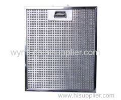 Range hood metal grease filter