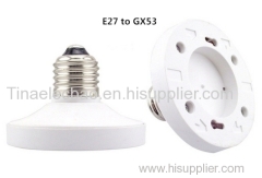 Edison Screw E27 To GX53 Light Bulb Adapter Lamp Socket Converter Holder