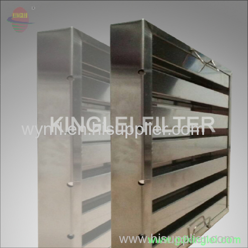 kitchen exhaust hood chimney Stainless steel baffle grease filter