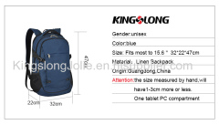 Stylish Laptop Linen Backpack