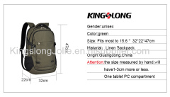 Leisure Fancy Laptop Backpack navy green backpack