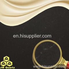 Gold Sand-Black background color with gold sand spread Quartz Stone