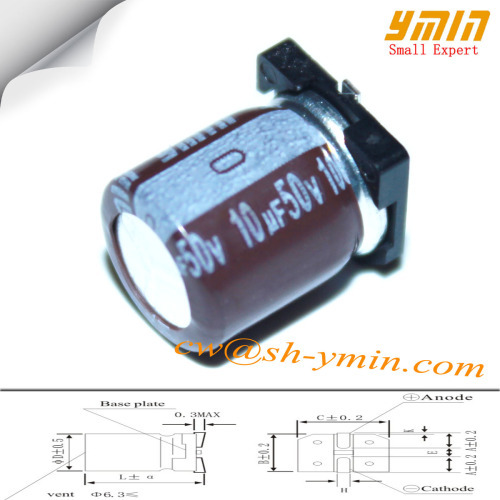 50V 10uF 5x10mm SMD Capacitor VKO Series 105C 6000 ~ 8000 Hours SMD Aluminum Electrolytic Capacitor for LED Light RoHS