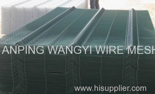 High security v-folds welded wire fence