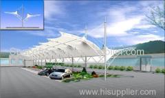 Car packing membrane structure covering carport tent