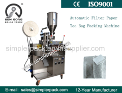 Automatic Single Serving Malawi CTC Tea Bag Packing Machine with Thread and Tag