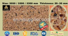 Autumn Fruit-Colorful Quartz Stone Slab for Countertop