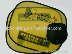 Lateral Nylon Mesh Car Sunshade with CMYK Printing