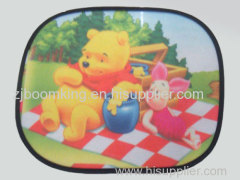 Lateral Nylon Mesh Car Sunshade with CMYK Printing