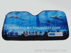 Front PE Bubble Car Sunshade with Customer's logo Printing