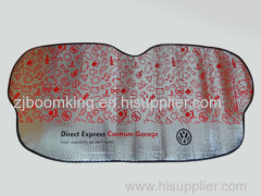 Front PE Bubble Car Sunshade with Customer's logo Printing