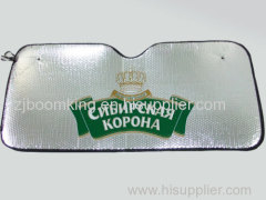 Front PE Bubble Car Sunshade with Customer's logo Printing