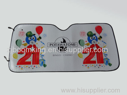 Colorful Printing Front Car Sunshade Made of PE Bubble