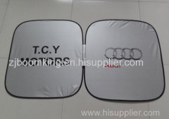 Nylon Car Sunshade with Customized Printing Available