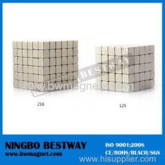 Magnetic puzzle cube block bucky magnet