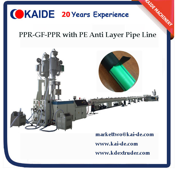 4 Layers PPR-GF-PPR Pipe with ANTI-UV PE Layer Making Machinery