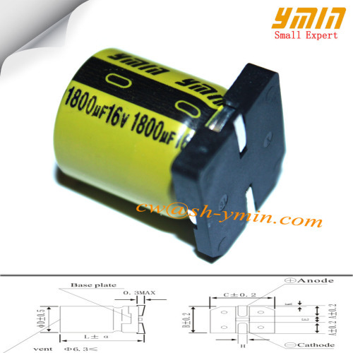 1800uF 16V 12.5x14.5mm SMD Capacitors VKM Series 105C 7000 ~ 10000 Hours SMD Electrolytic Capacitors for General Purpose