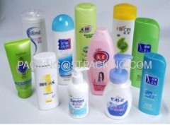 Plastic Self-adhesive Printed Labels in Cosmetics Bottle