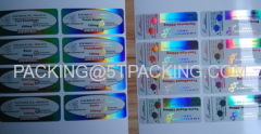 Holographic Laser Reflective Labels in Plastic