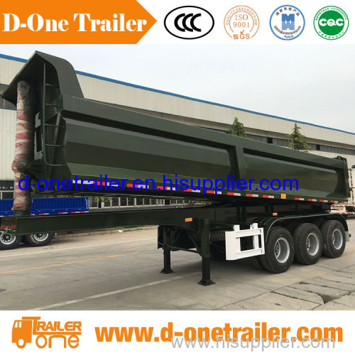 China made heavy duty tipper trailer rear dump semi trailer