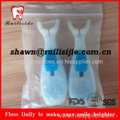 Reusable PTFE dental floss holder