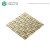 Cheap Backsplash Thickness 8 mm Crystal Glass Mosaic Tiles Panels