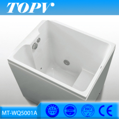 Bathroom shower cheap 3 foot 900mm mini 1 person hot tub very small bathtub price with seat