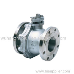 Flanged stainless steel ball valve