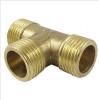 Brass T Shape Water Fuel Pipe Equal Male Tee Adapter Connector 1/2
