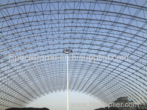 High quality steel structure space frame dry coal shed