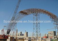 High quality long shed steel space frame coal shed