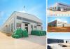 Wide span prefabricated truss steel warehouse