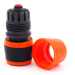 Plastic soft water hose female snap-in connector with waterstop