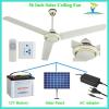 56'' 36W 12V Solar DC Ceiling Fan Operated By Battery&Solar and AC Power