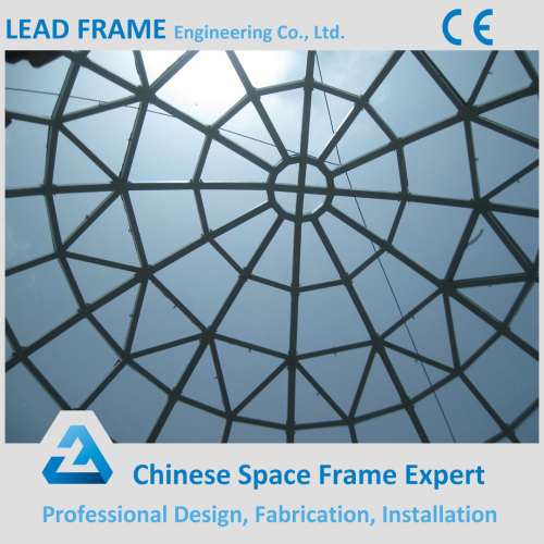 Decoration Curved Glass Dome Steel Frame for Large Building Roof