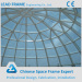 Light steel frame grid structure glass roof dome