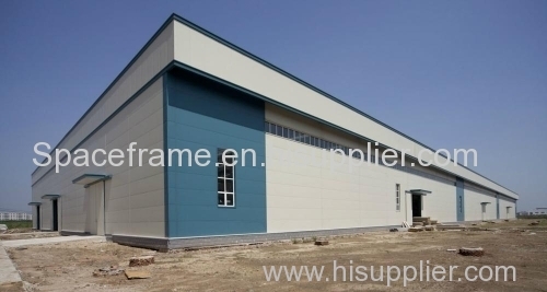 Construction design prefab factory light steel frame workshop