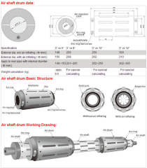 High Precision SUNRISE Brand air shaft drum for lug type air shaft