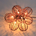 Decorative Beaded Copper Wire Ball string light 10ct