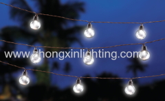 Solar Powered G40 LED String Light 20ct